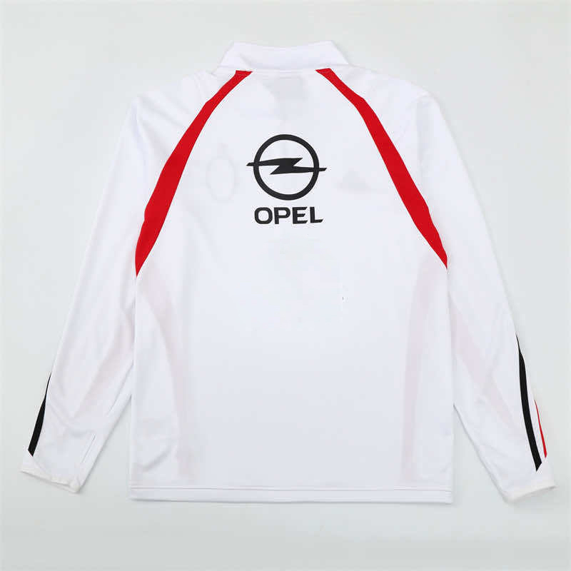 0304 season A.C. Milan white Half pull training suit