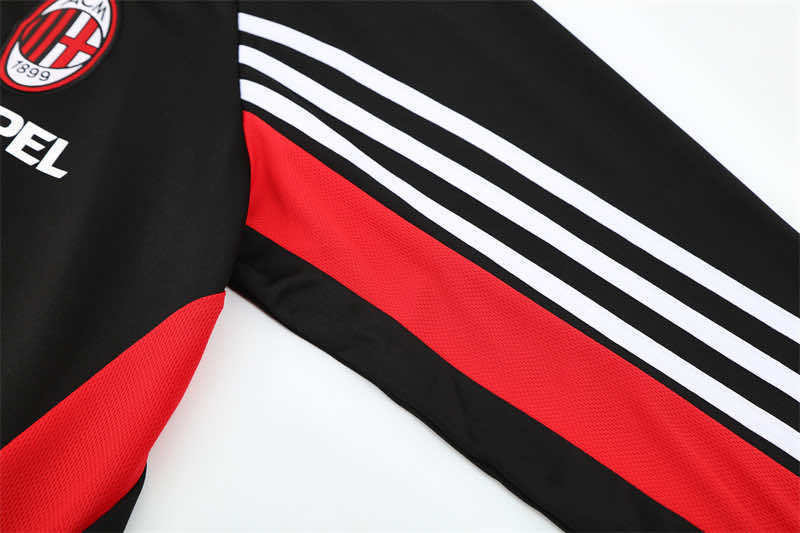 0304 season A.C. Milan black Half pull training suit