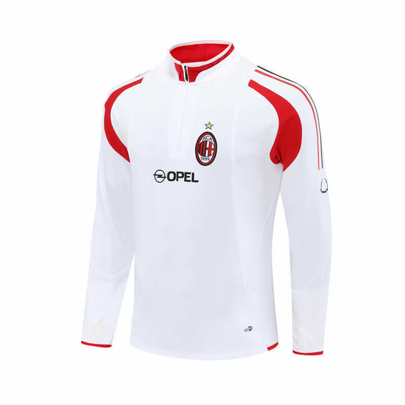 0405 season A.C. Milan white Half pull training suit