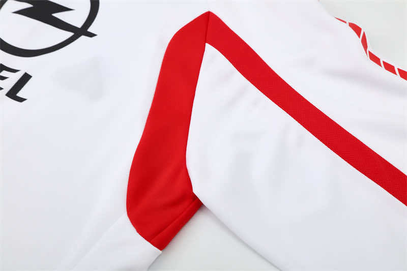 0506 season A.C. Milan white Half pull training suit