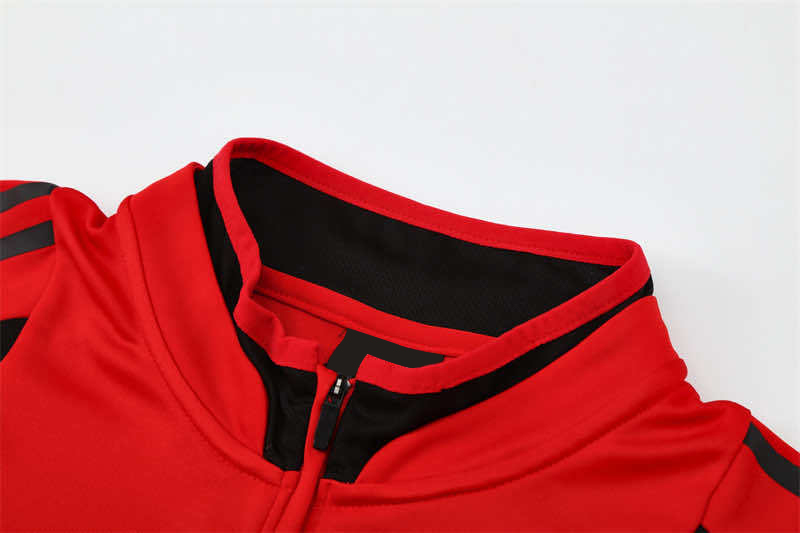0506 season A.C. Milan red Half pull training suit