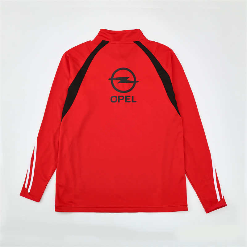 0304 season A.C. Milan red Half pull training suit