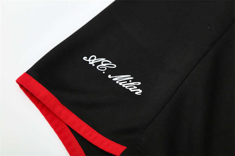 0506 season A.C. Milan black Half pull training suit