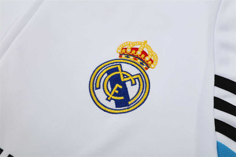0304 season Real Madrid CF white Half pull training suit