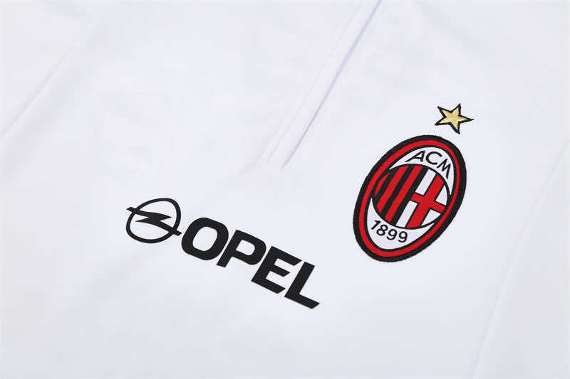 0405 season A.C. Milan white Half pull training suit