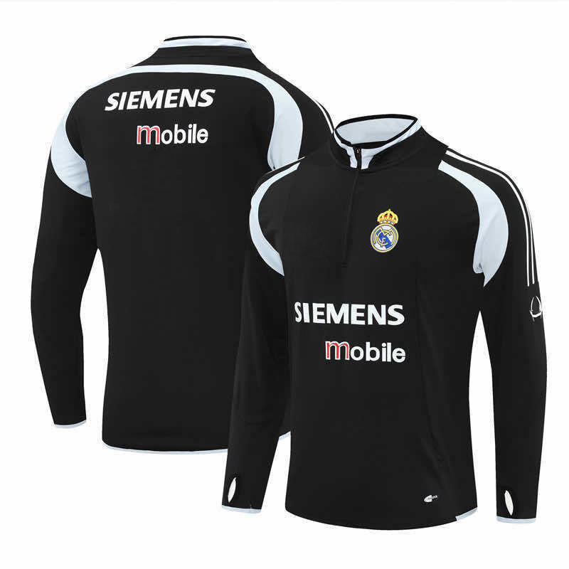 0405 season Real Madrid CF black Half pull training suit
