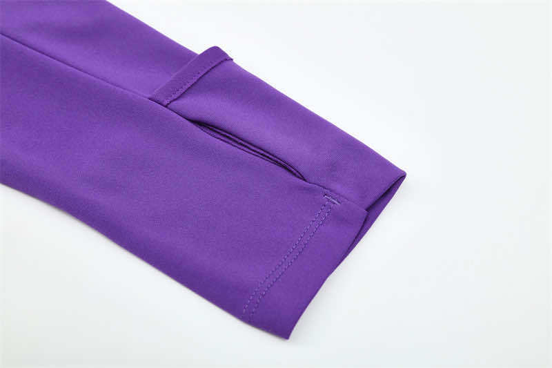1617 season Real Madrid CF Purple Half pull training suit