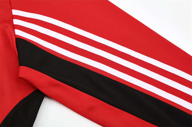 0304 season A.C. Milan red Half pull training suit