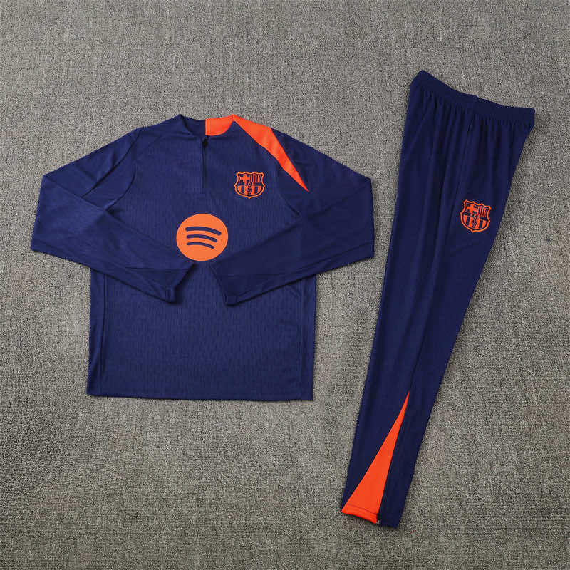 2526 season FC Barcelona / Barça Half zip training suit set