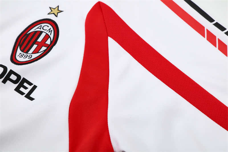 0506 season A.C. Milan white Half pull training suit