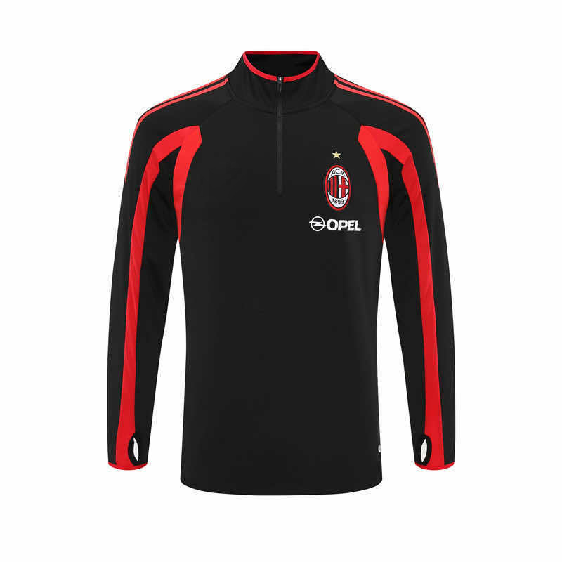 0506 season A.C. Milan black Half pull training suit