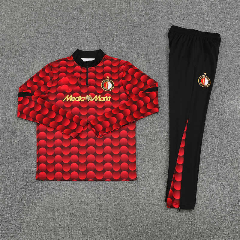 2526 season Feyenoord Rotterdam Half zip training suit set