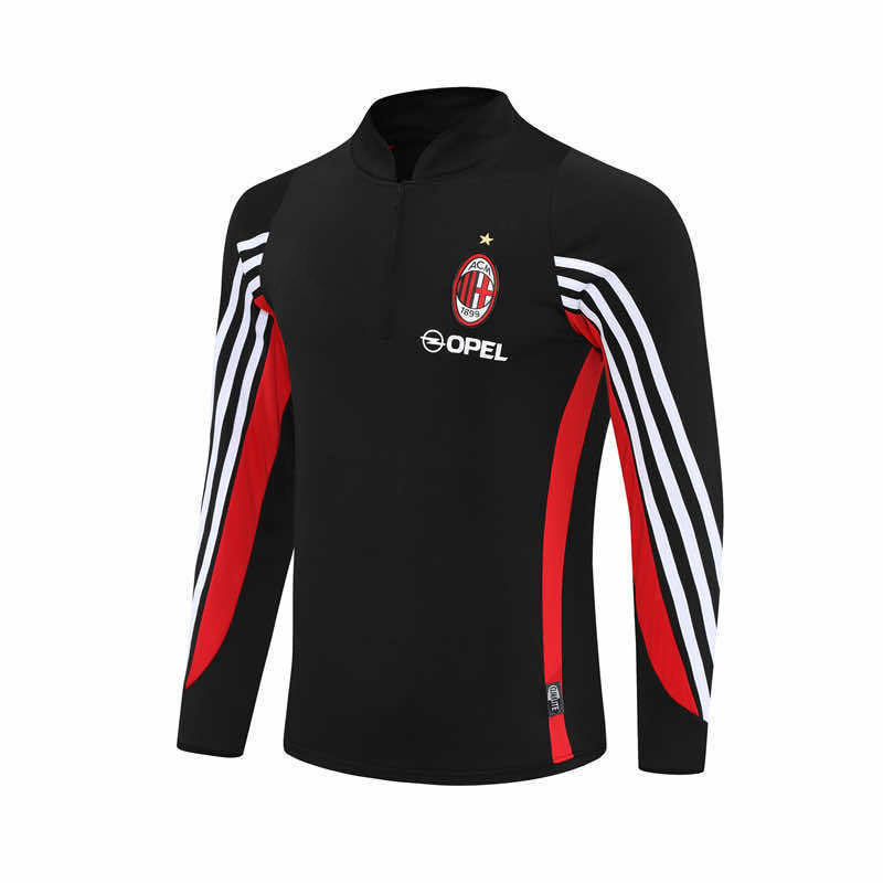 0304 season A.C. Milan black Half pull training suit