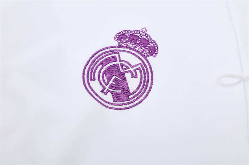1617 season Real Madrid CF white Half pull training suit