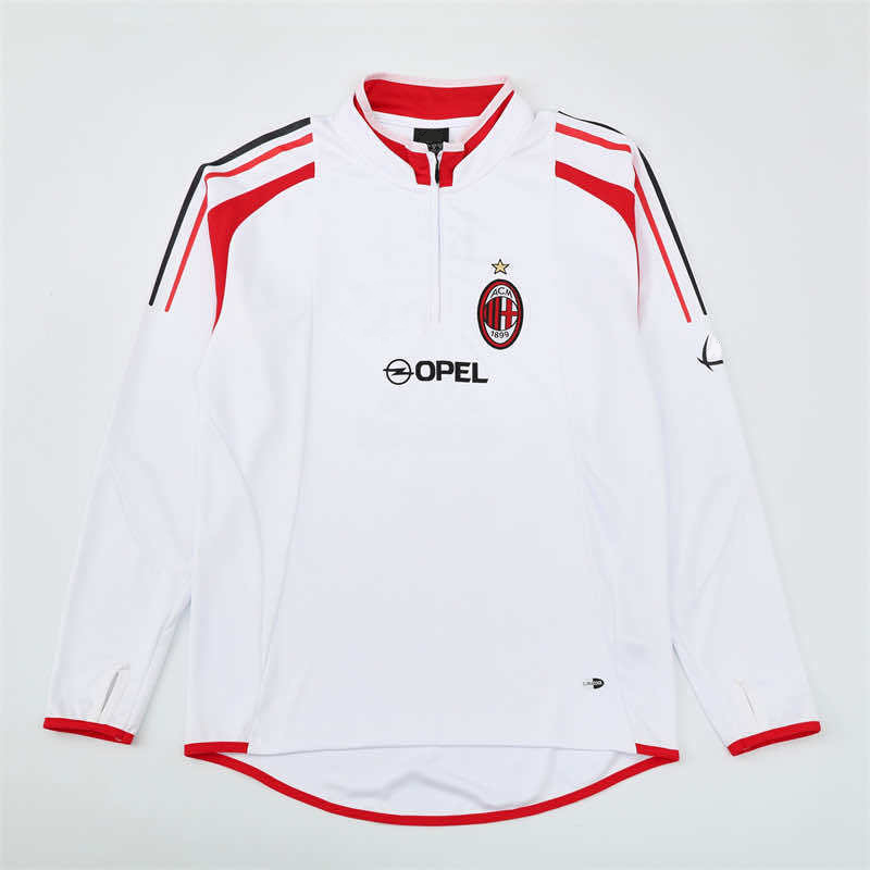 0405 season A.C. Milan white Half pull training suit