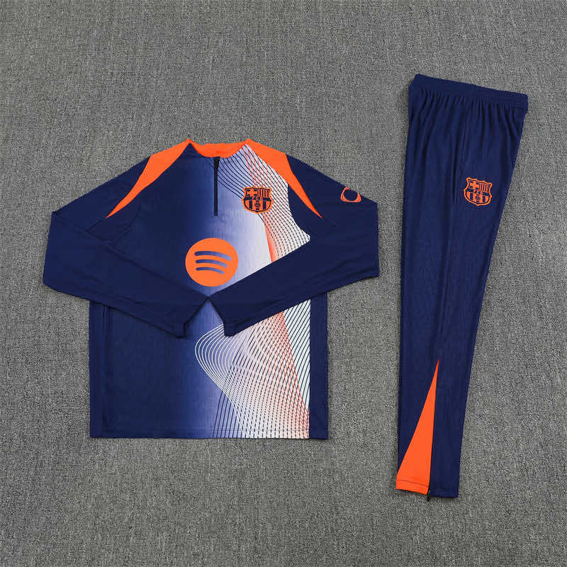 2526 season FC Barcelona / Barça Half zip training suit set