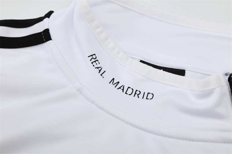 1314 season Real Madrid CF white Half pull training suit