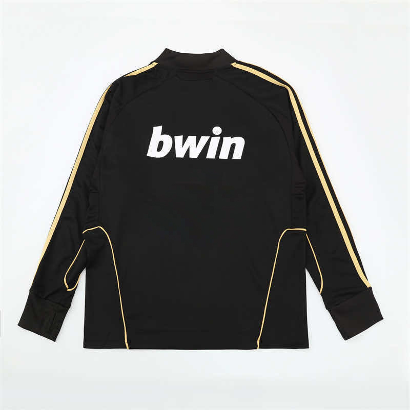 1112 season Real Madrid CF black Half pull training suit