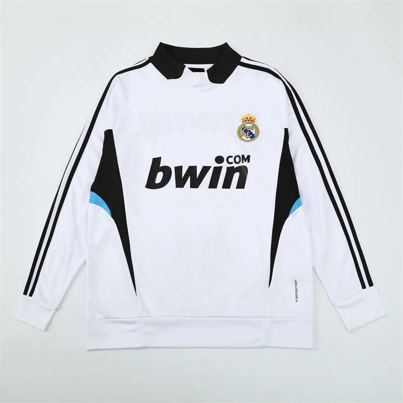 0809 season Real Madrid CF white Half pull training suit
