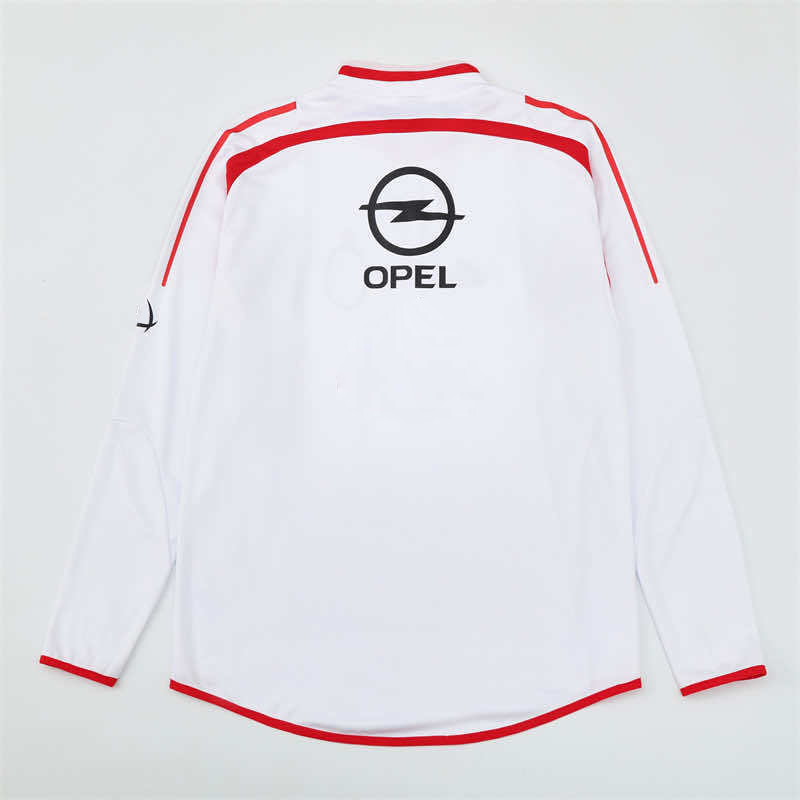 0405 season A.C. Milan white Half pull training suit