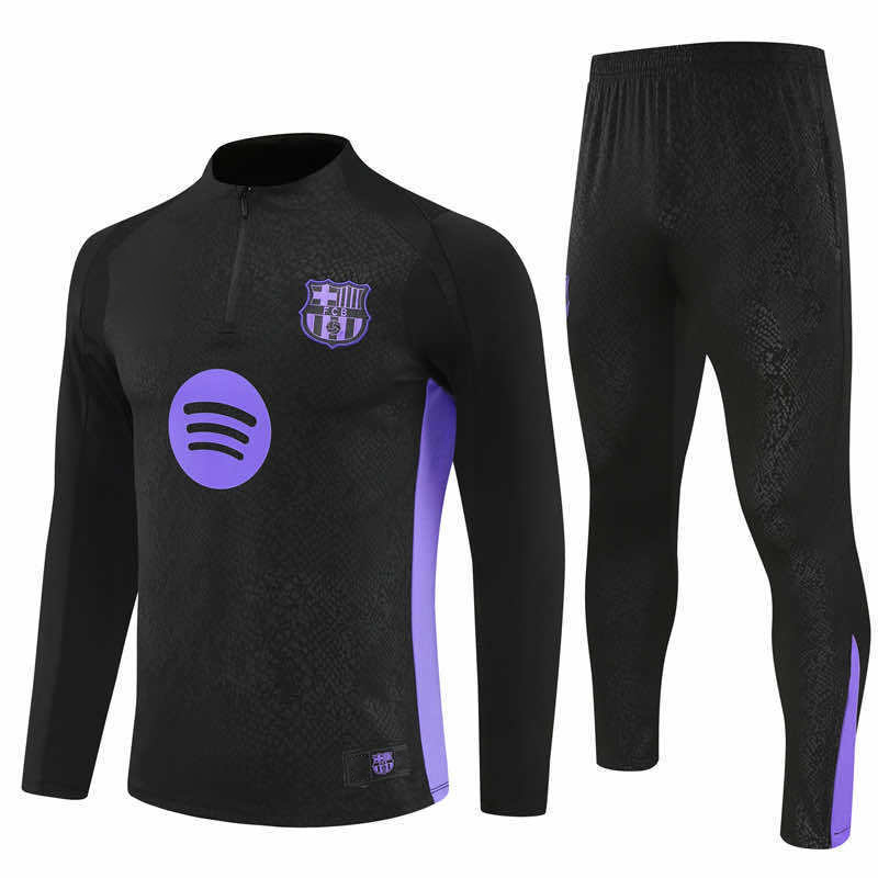 2526 season FC Barcelona / Barça Half zip training suit set