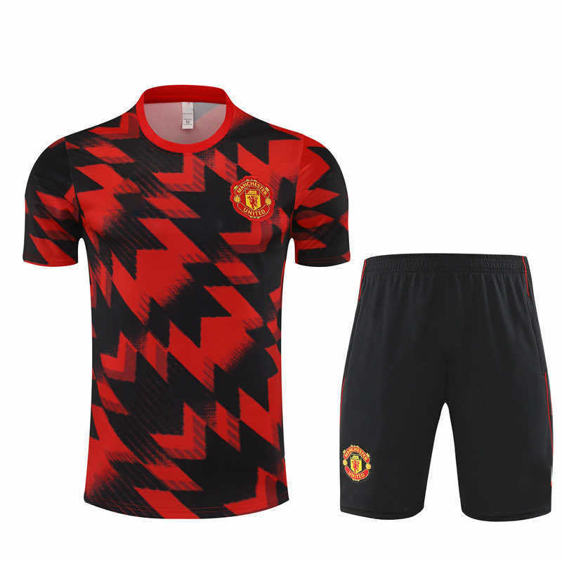 2526 season Manchester United F.C. Training clothes suit Short sleeve Fan version