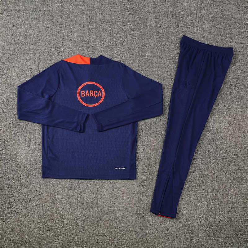 2526 season FC Barcelona / Barça Half zip training suit set