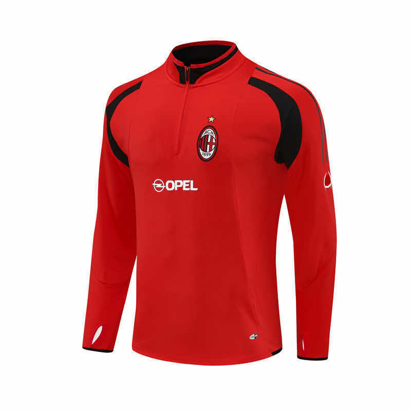 0506 season A.C. Milan red Half pull training suit