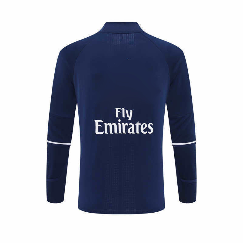 1617 season Real Madrid CF royal blue Half pull training suit