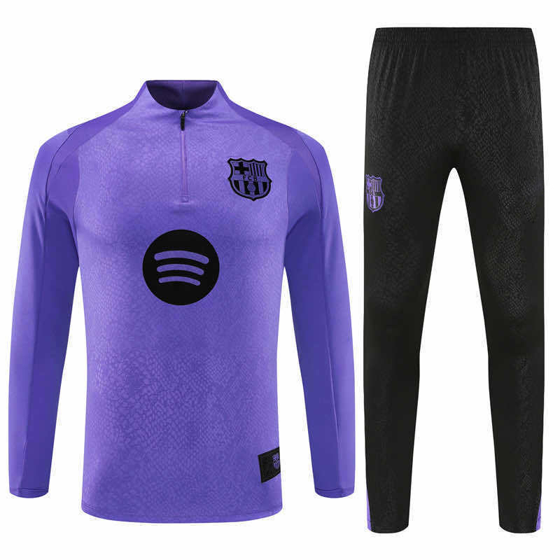 2526 season FC Barcelona / Barça Half zip training suit set