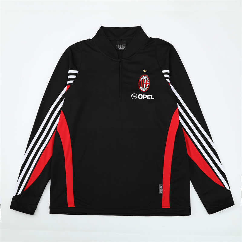 0304 season A.C. Milan black Half pull training suit