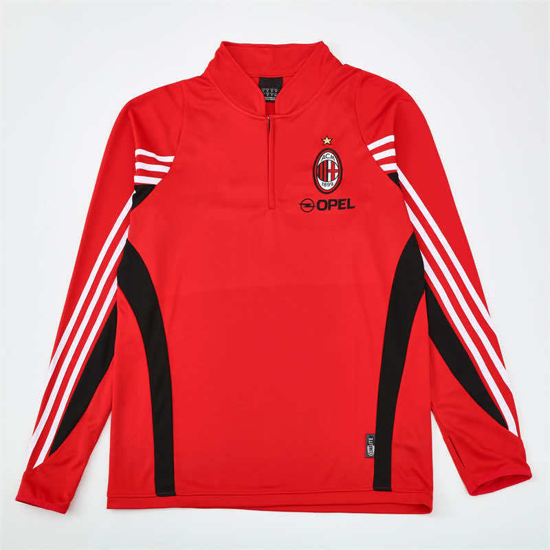 0304 season A.C. Milan red Half pull training suit