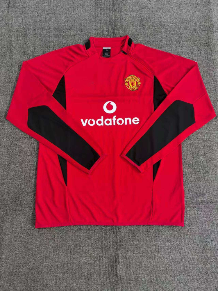 0203 season Manchester United F.C. red Half pull training suit