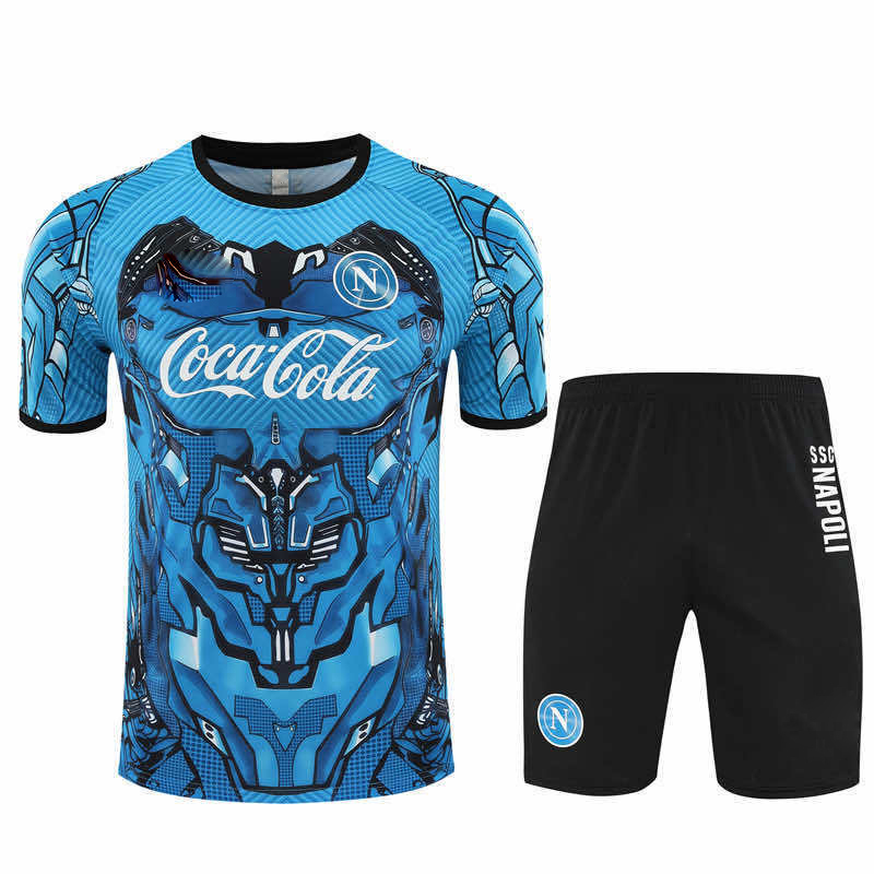 2526 season S.S.C. Napoli Training clothes suit Short sleeve Fan version