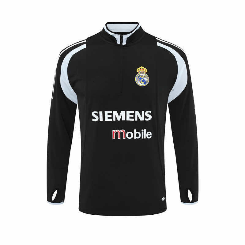0405 season Real Madrid CF black Half pull training suit