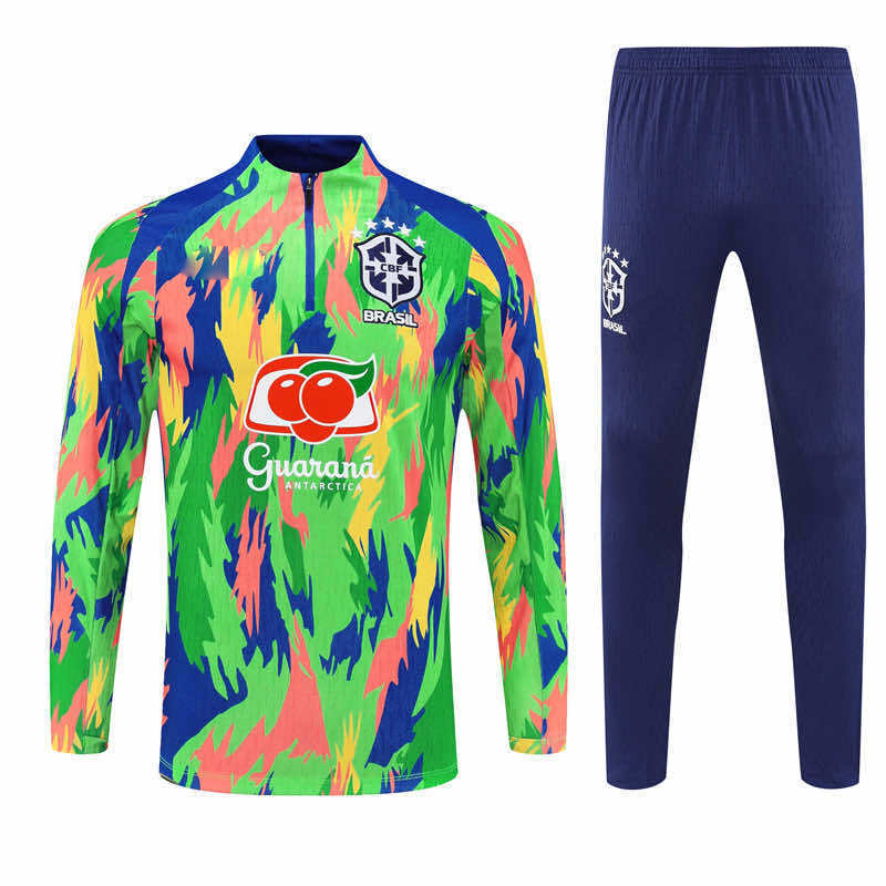 2526 season Brazil Half zip training suit set