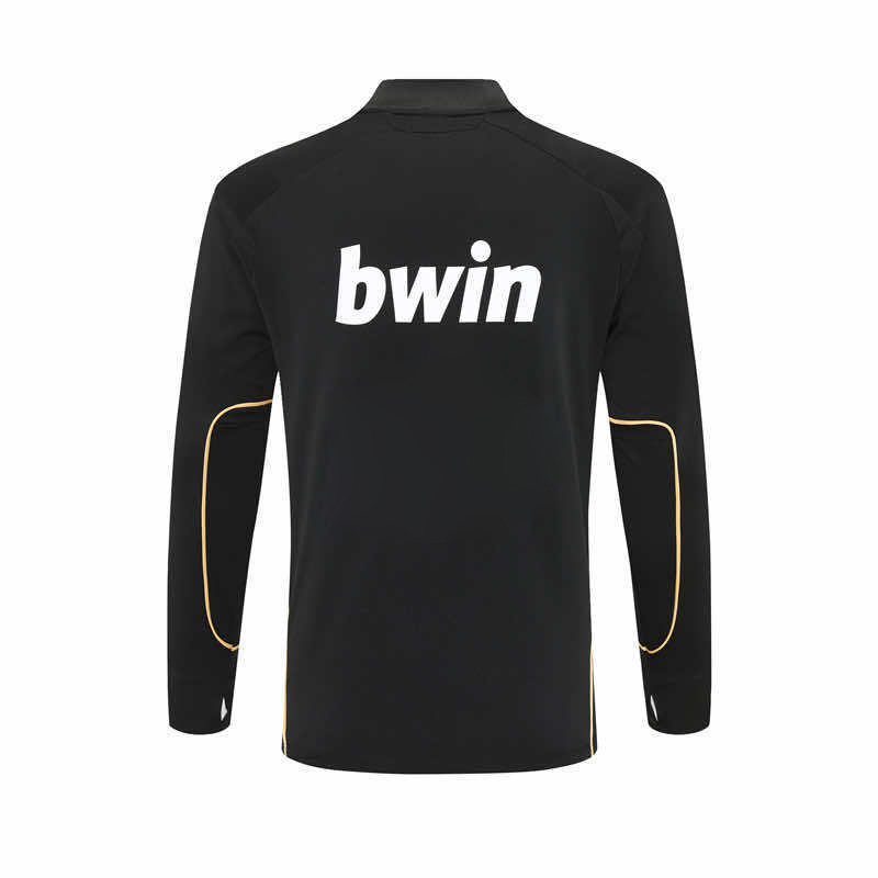 1112 season Real Madrid CF black Half pull training suit