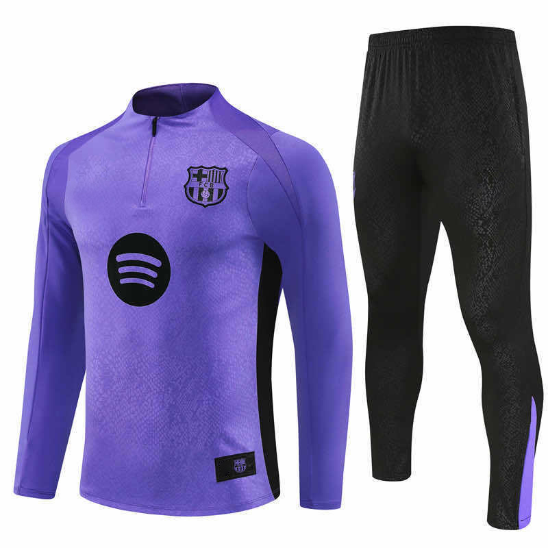2526 season FC Barcelona / Barça Half zip training suit set