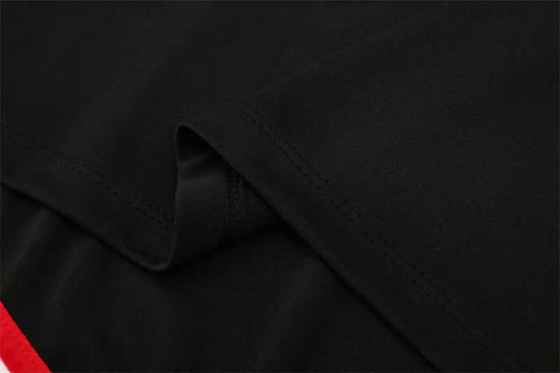 0405 season A.C. Milan black Half pull training suit