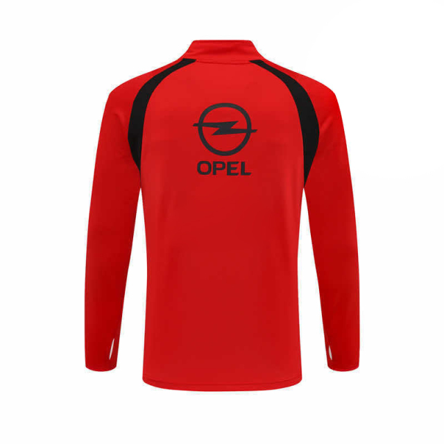 0304 season A.C. Milan red Half pull training suit