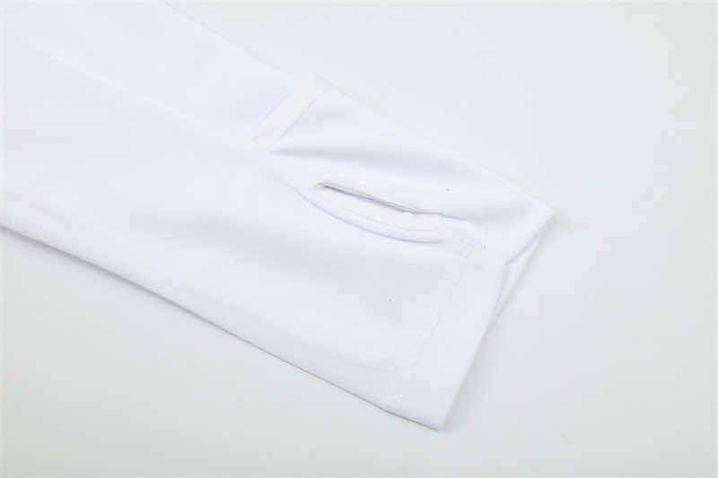 1617 season Real Madrid CF white Half pull training suit