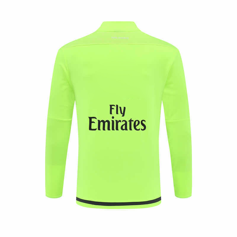 1516 season Real Madrid CF fluorescent green Half pull training suit
