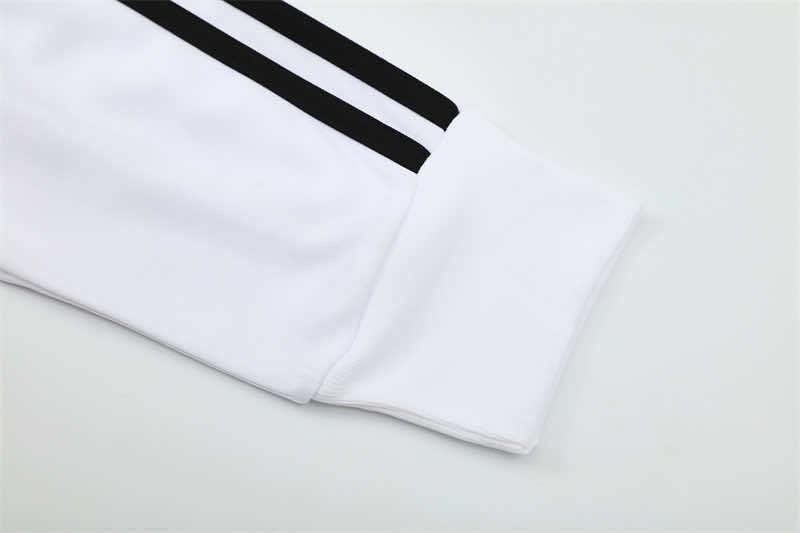 0809 season Real Madrid CF white Half pull training suit