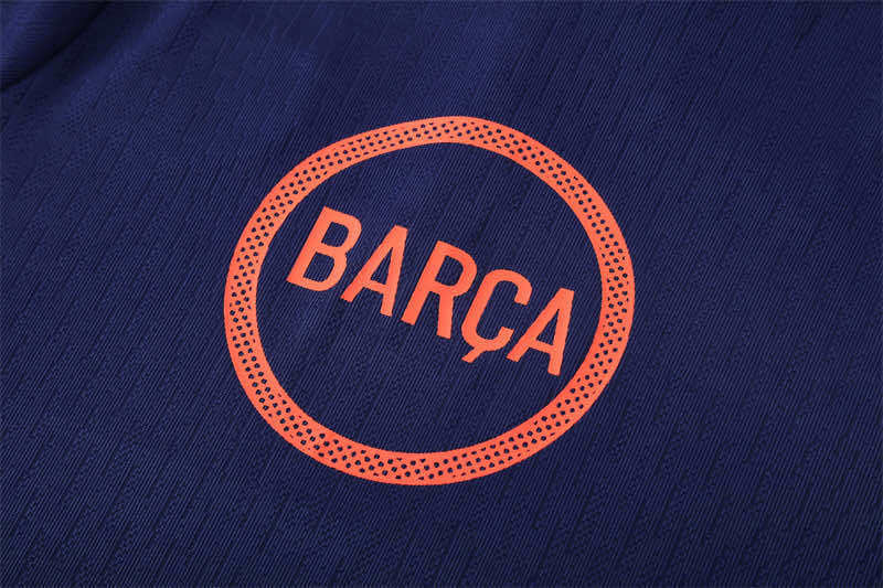 2526 season FC Barcelona / Barça Half zip training suit set