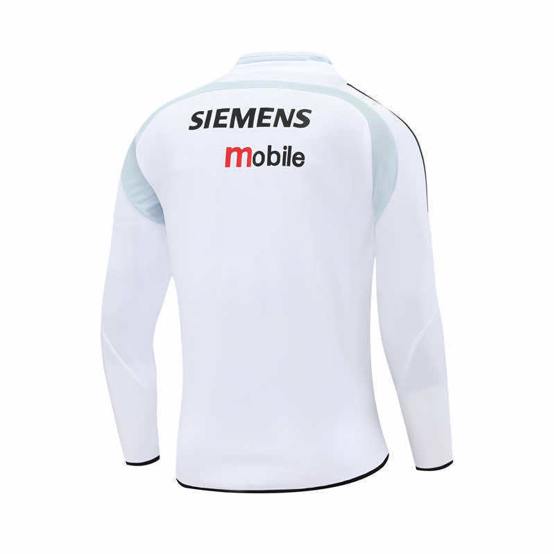 0405 season Real Madrid CF white Half pull training suit