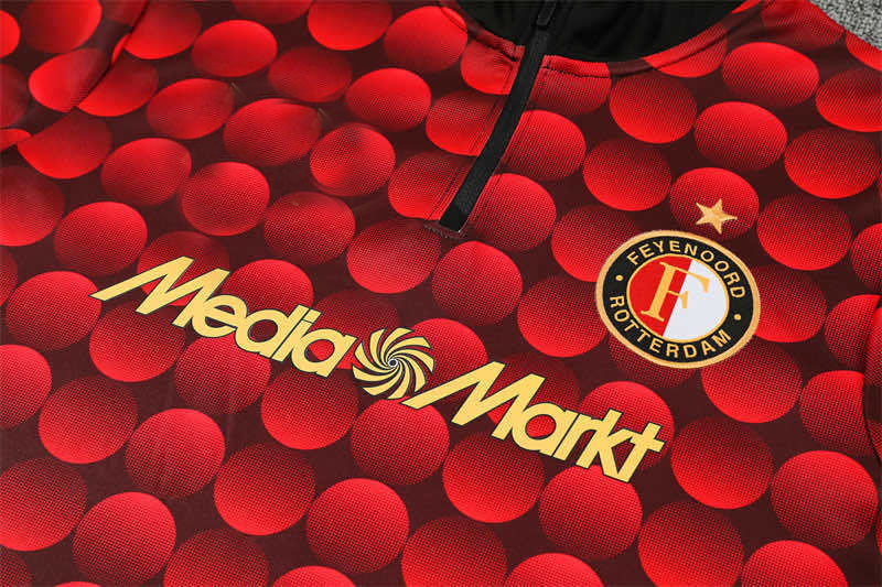 2526 season Feyenoord Rotterdam Half zip training suit set