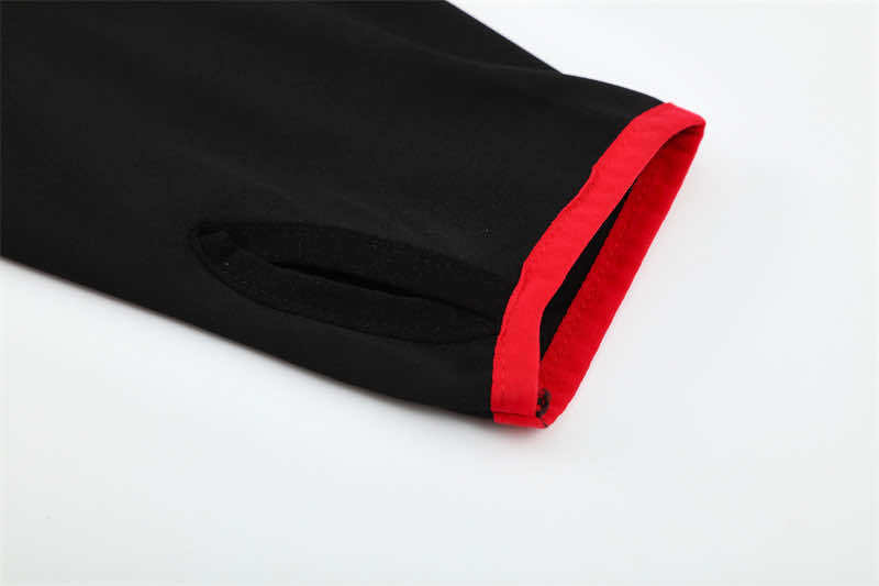 0405 season A.C. Milan black Half pull training suit