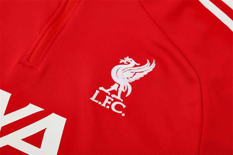 2526 season Liverpool Half zip training suit set
