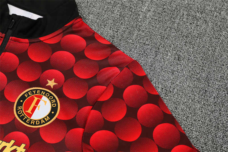 2526 season Feyenoord Rotterdam Half zip training suit set