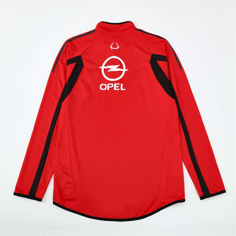 0506 season A.C. Milan red Half pull training suit